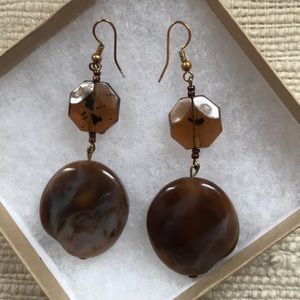 Brown earrings